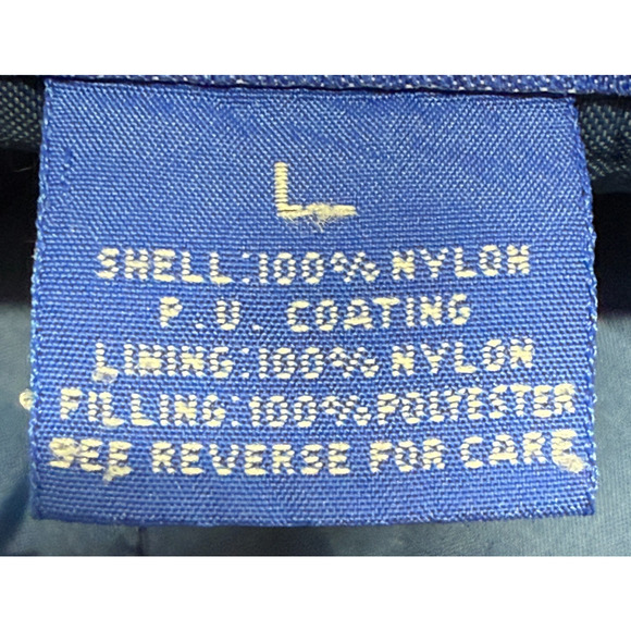 Vintage Notre Dame Starter Jacket Mens Large Blue Gold Quilted Fighting Irish - Picture 11 of 12